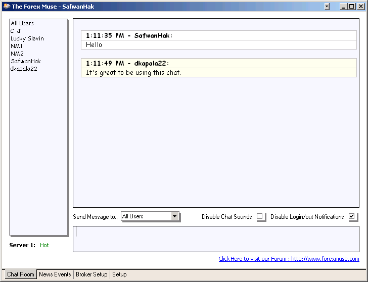 Chat in The Forex Muse Chat in The Forex Muse
