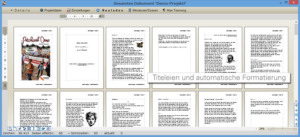 Automatic book design in Patchwork Automatic book design in Patchwork