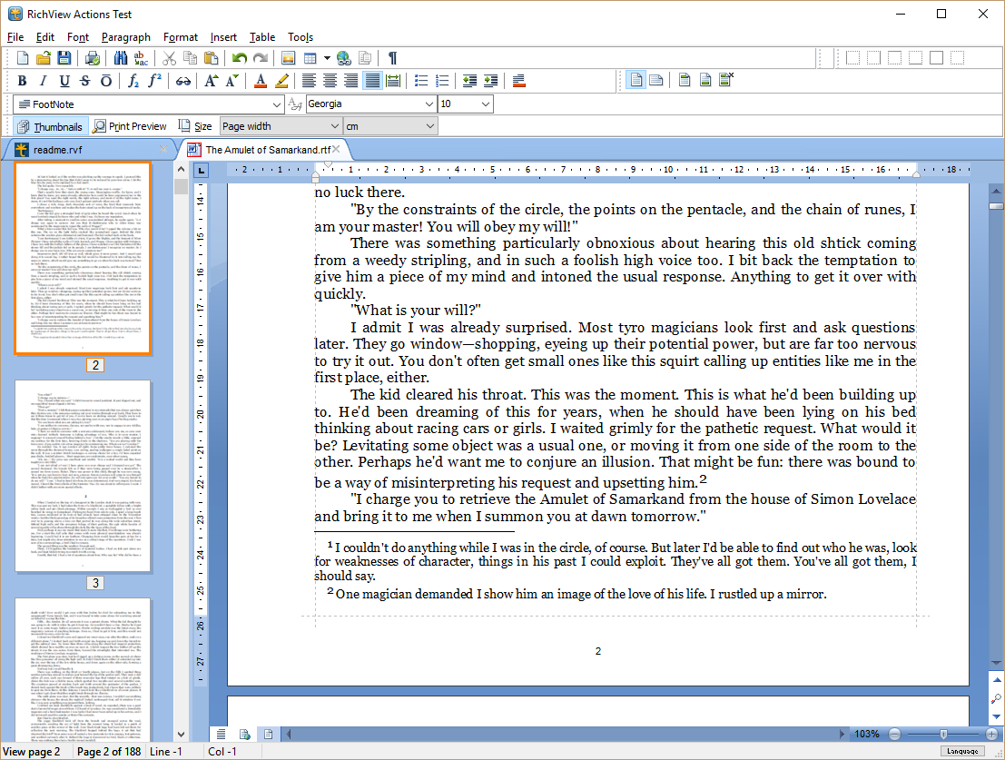 Footnote editing Footnote editing